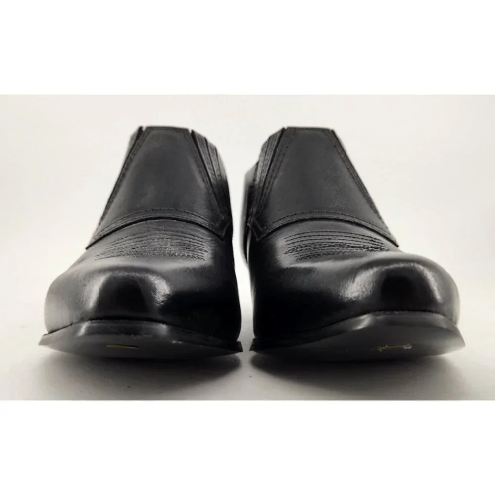 Durango Women's 7M Black Leather Low Western Slip On Cowboy Boot RD3520 - Picture 2 of 14